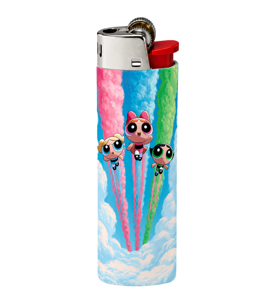 Powerpuff Girls Lighter Pack | 4-Piece Cartoon Set | Gift Craft BD
