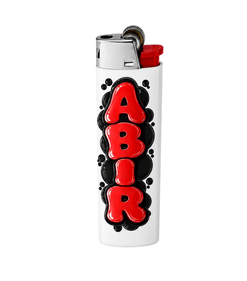 Custom Name Bubble Front Full Wrap Edition Lighter | Gift Craft