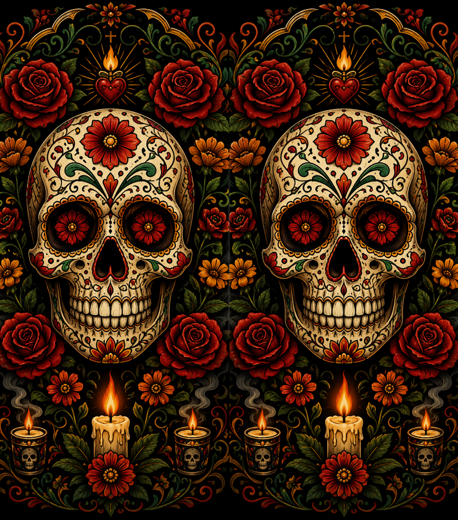 Mexican Skull Lighter Pack | 4-Piece Skull Set | Gift Craft BD