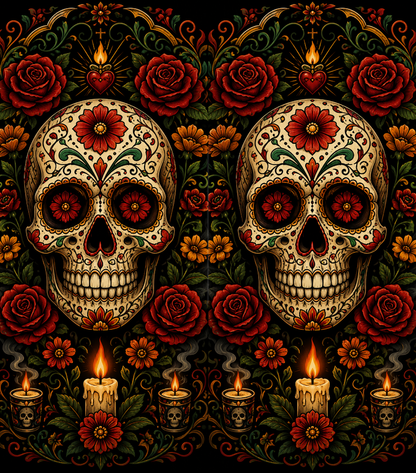 Mexican Skull Lighter Pack | 4-Piece Skull Set | Gift Craft BD