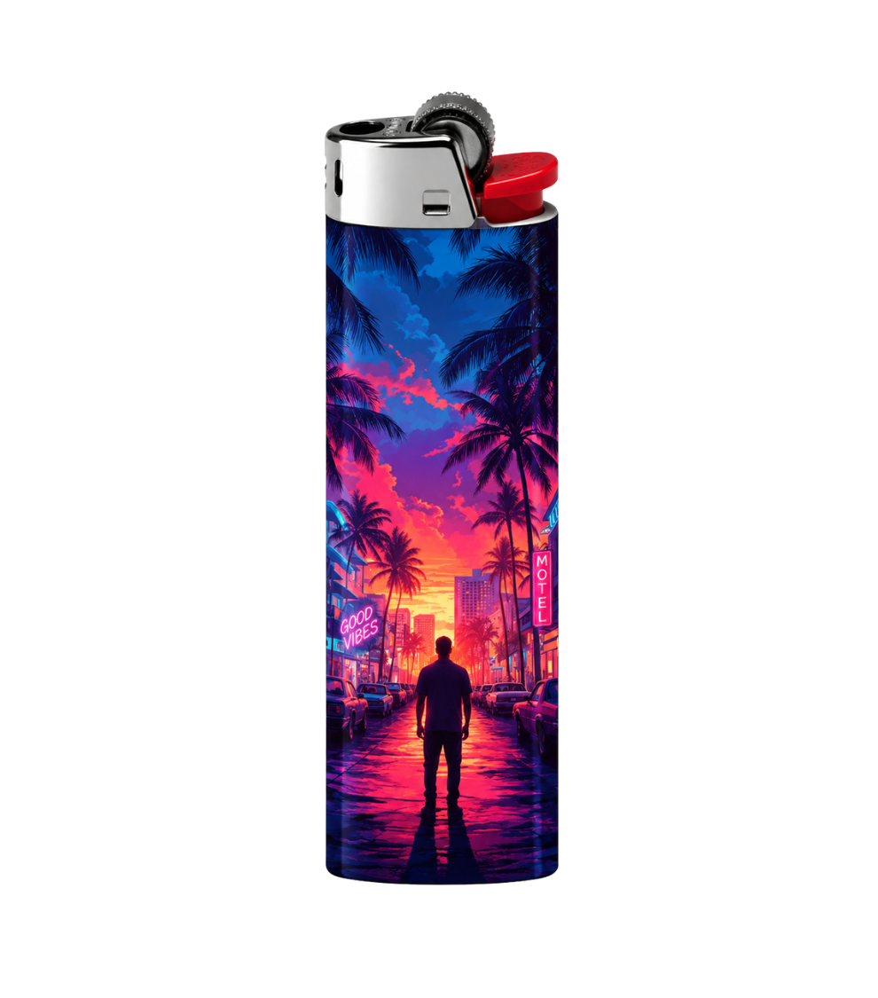 Vice City Neon Sunset | Lighter | Gift Craft