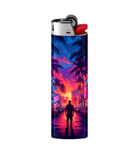 Vice City Neon Sunset | Lighter | Gift Craft