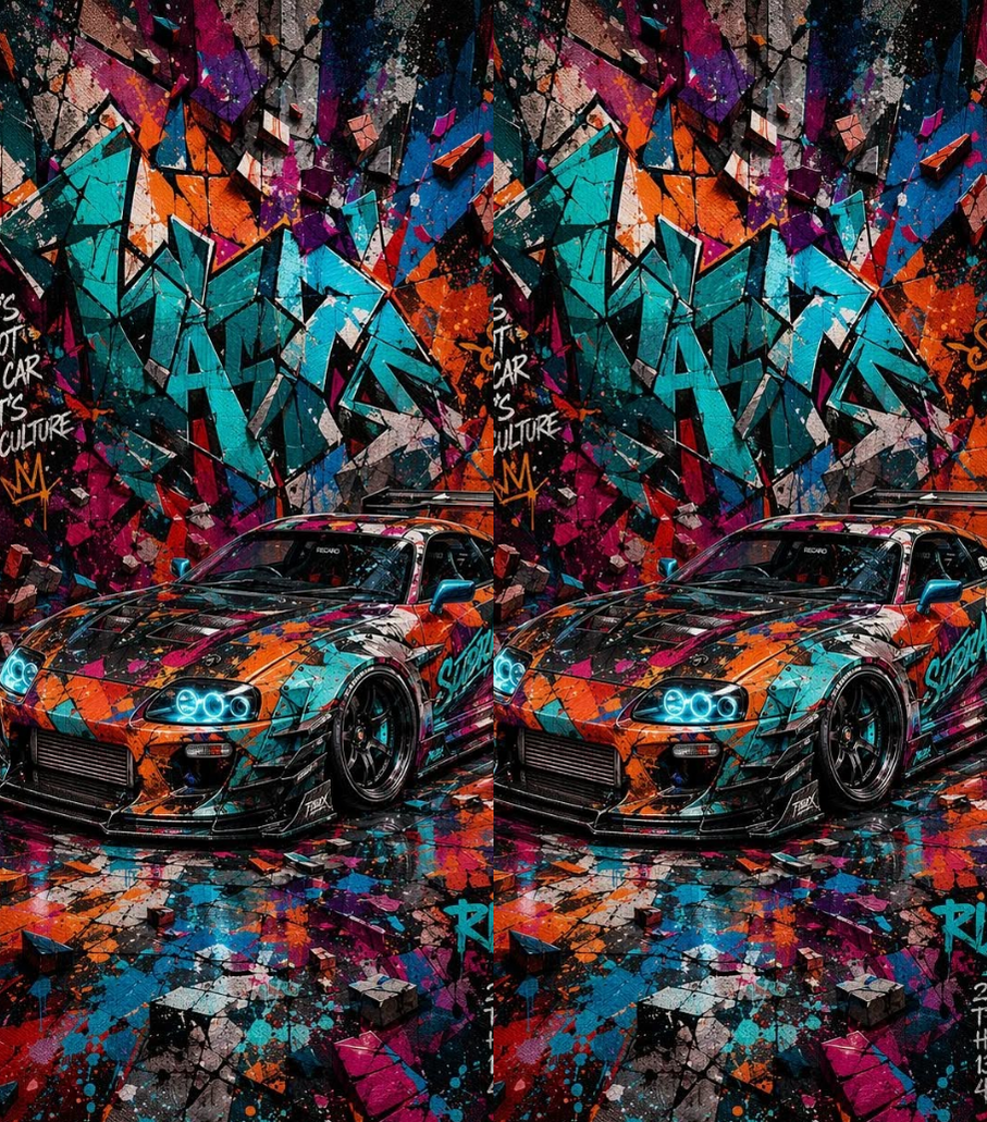 Toyota Supra MK4 19 Dual-Side Edition Lighter | Gift Craft