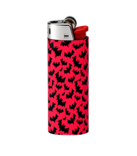 Red Bat Pattern Full Wrap Edition Lighter | Gift Craft