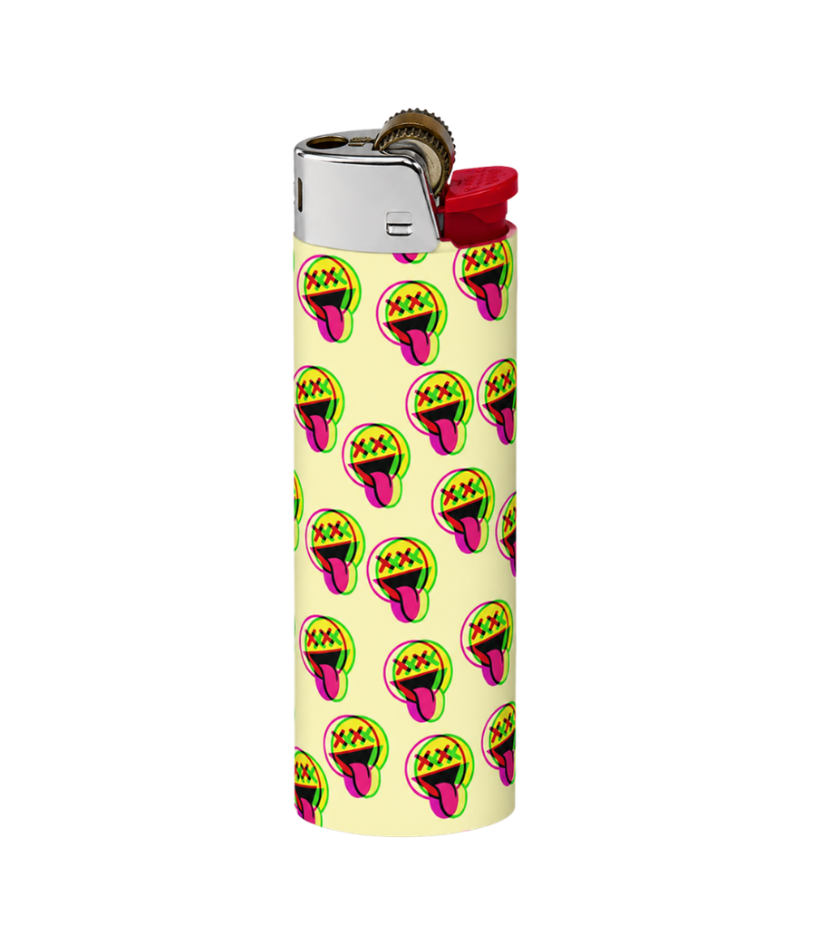 Neon Tongue Emoji Full Wrap Edition Lighter | Gift Craft