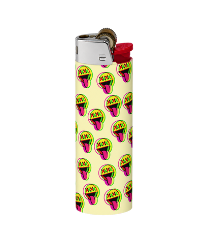 Neon Tongue Emoji Full Wrap Edition Lighter | Gift Craft