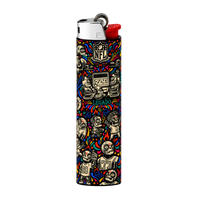 Skull Doodle Full Wrap Edition Lighter | Gift Craft