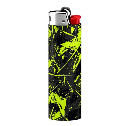 Neon Splatter ⚡ Full Wrap Edition Lighter | Gift Craft