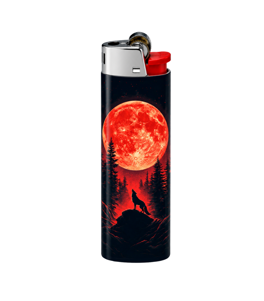 Blood Moon Wolf 🌕🐺 🐺 | Lighter | Gift Craft