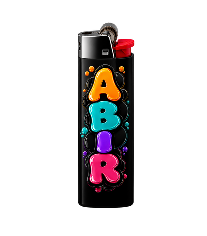 Custom Name Bubble Front Full Wrap Edition Lighter | Gift Craft