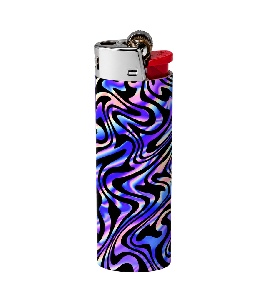 Holographic Swirl Full Wrap Edition Lighter | Gift Craft