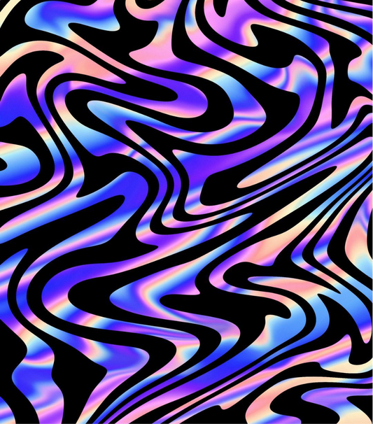 Holographic Swirl Full Wrap Edition Lighter | Gift Craft
