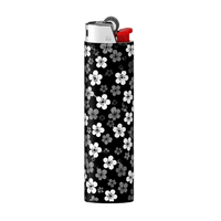 Monochrome Floral Full Wrap Edition Lighter | Gift Craft