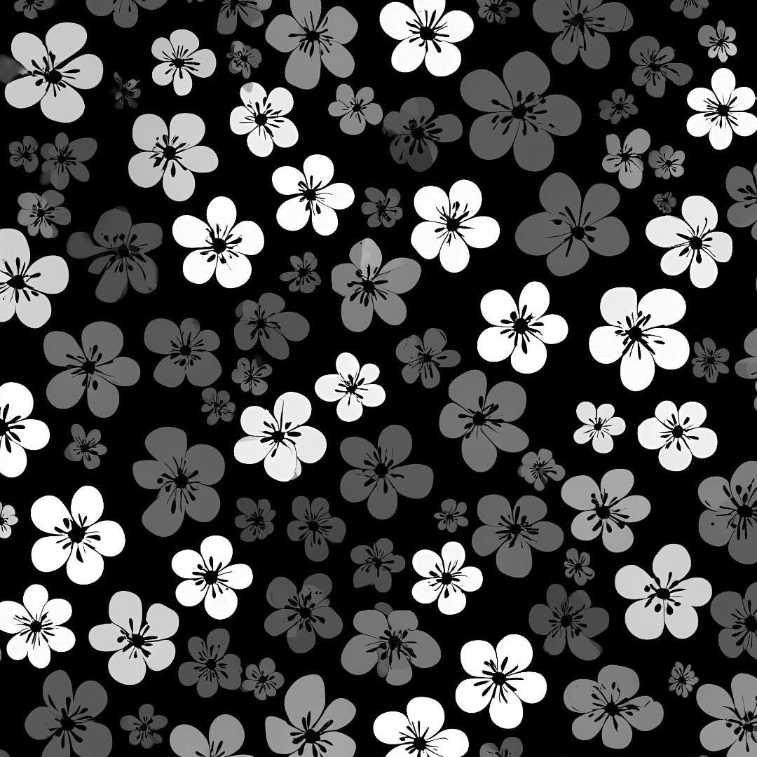 Monochrome Floral Full Wrap Edition Lighter | Gift Craft