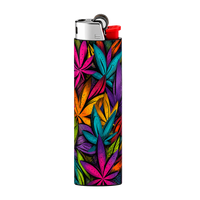 Colorful Tropical Leaf Full Wrap Edition Lighter | Gift Craft