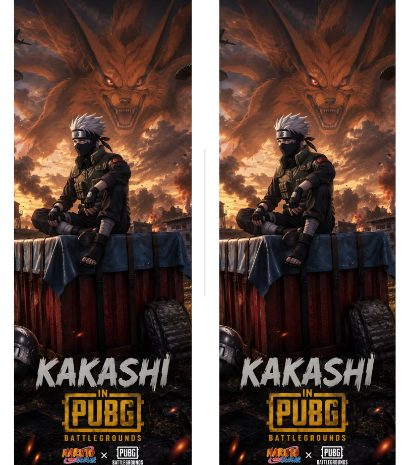 Kakashi Hatake PUBG Dual-Side Edition Lighter | Gift Craft