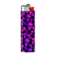 Purple Pink Skull Full Wrap Edition Lighter | Gift Craft