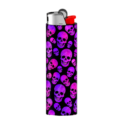 Purple Pink Skull Full Wrap Edition Lighter | Gift Craft