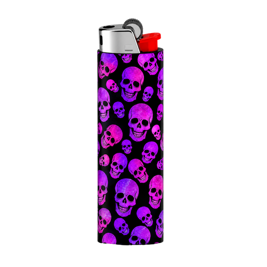 Purple Pink Skull Full Wrap Edition Lighter | Gift Craft