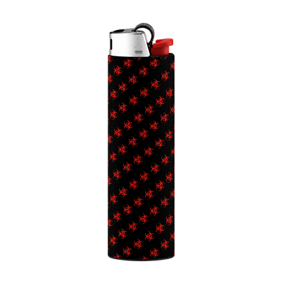 Red Biohazard Pattern Full Wrap Edition Lighter | Gift Craft