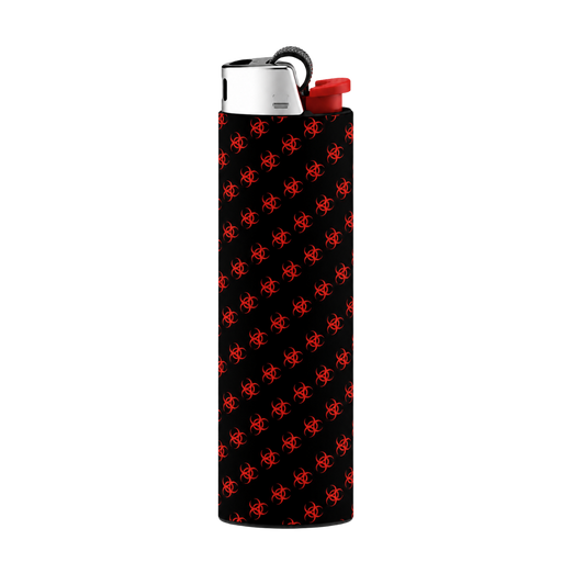 Red Biohazard Pattern Full Wrap Edition Lighter | Gift Craft
