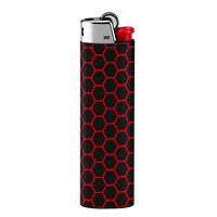 Red Hex 🔴⬡ Full Wrap Edition Lighter | Gift Craft