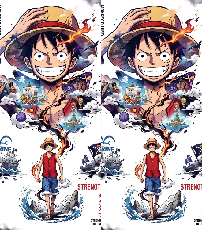 Luffy One piece Lighter Pack | 4-Piece Art Set | Gift Craft BD