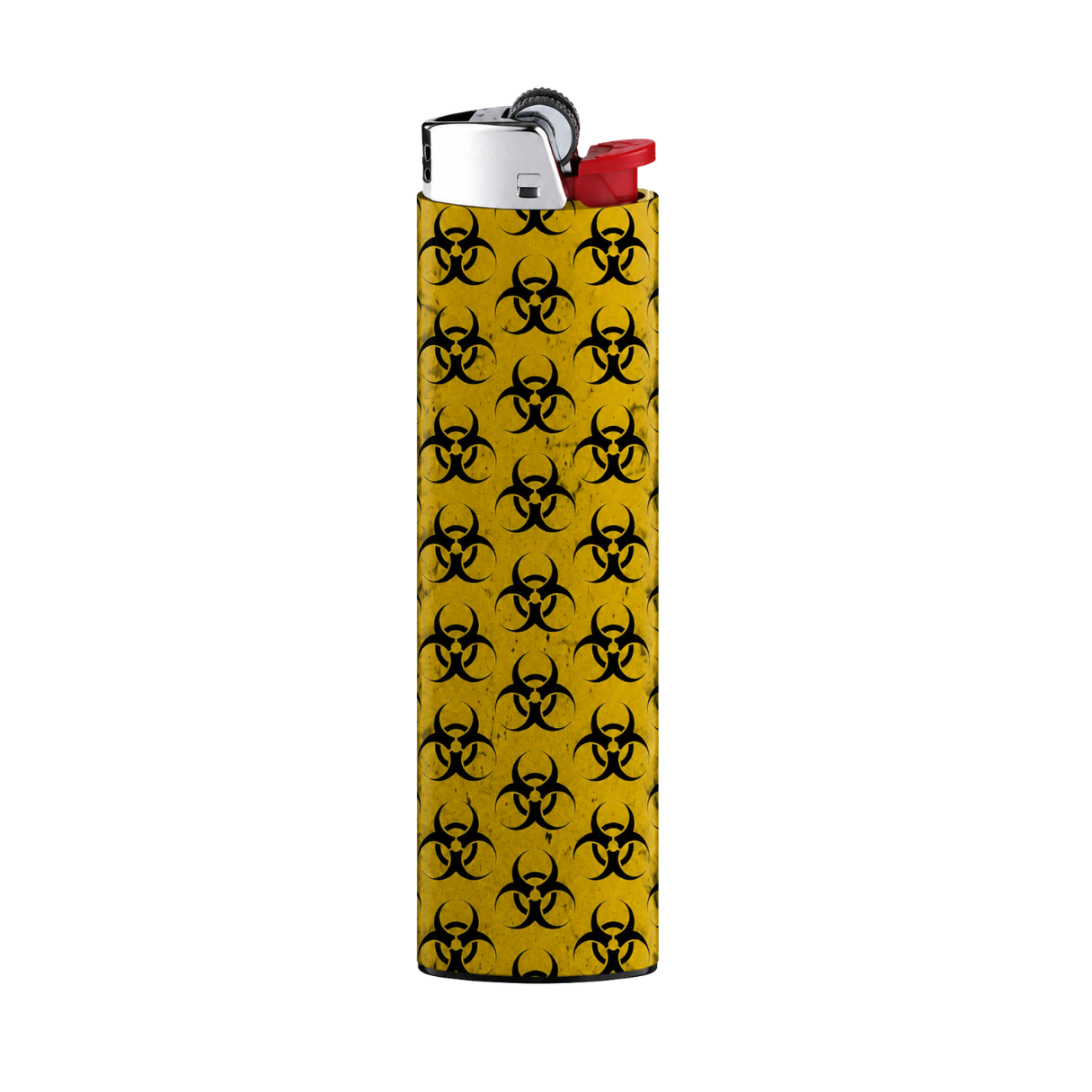 Yellow Biohazard Pattern Full Wrap Edition Lighter | Gift Craft