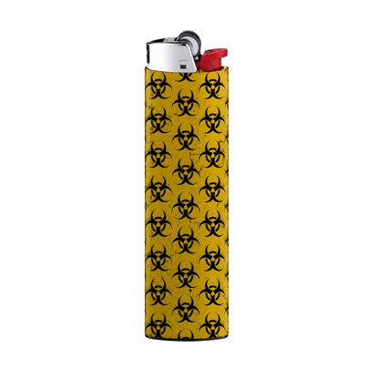 Yellow Biohazard Pattern Full Wrap Edition Lighter | Gift Craft