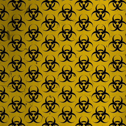 Yellow Biohazard Pattern Full Wrap Edition Lighter | Gift Craft
