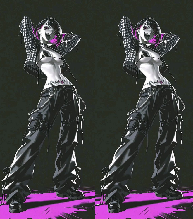 Gothic Manga Baddie Dual-Side Edition Lighter | Gift Craft