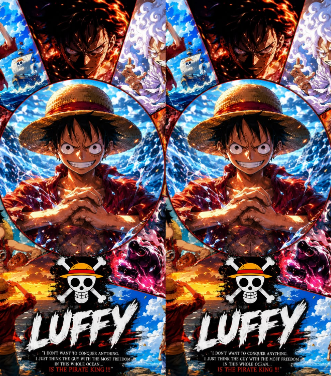 Luffy One piece Lighter Pack | 4-Piece Art Set | Gift Craft BD