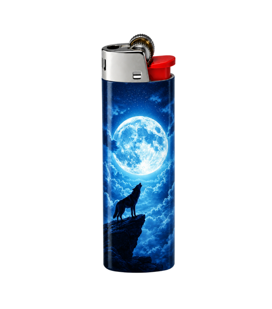 Blue Moon Howl 🐺🌕💙 | Lighter | Gift Craft