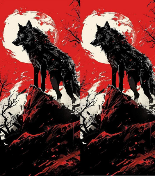 Crimson Wolf 🐺🔴 | Lighter | Gift Craft