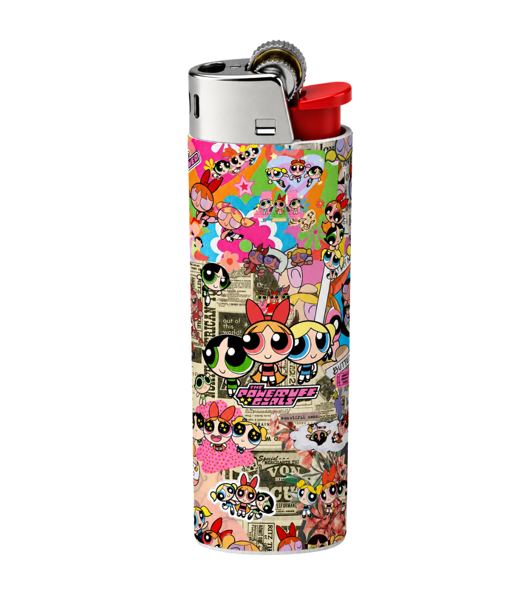 Powerpuff Girls Lighter Pack | 4-Piece Cartoon Set | Gift Craft BD