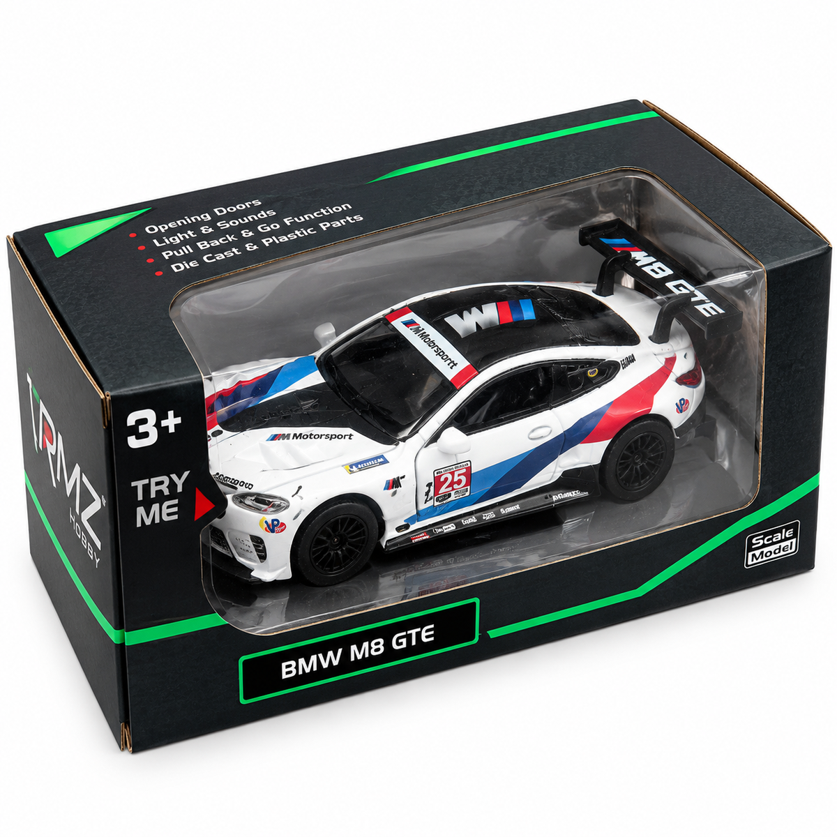 BMW M8 GTE 1:24 Scale Die-Cast Model Car – Motorsport Edition