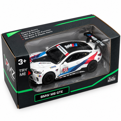 BMW M8 GTE 1:24 Scale Die-Cast Model Car – Motorsport Edition