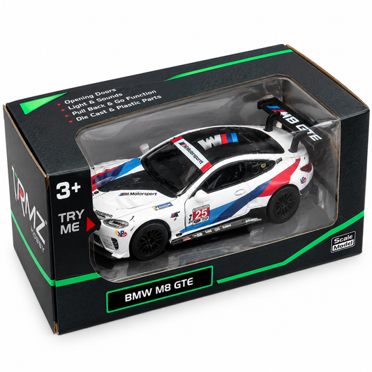 BMW M8 GTE 1:24 Scale Die-Cast Model Car – Motorsport Edition