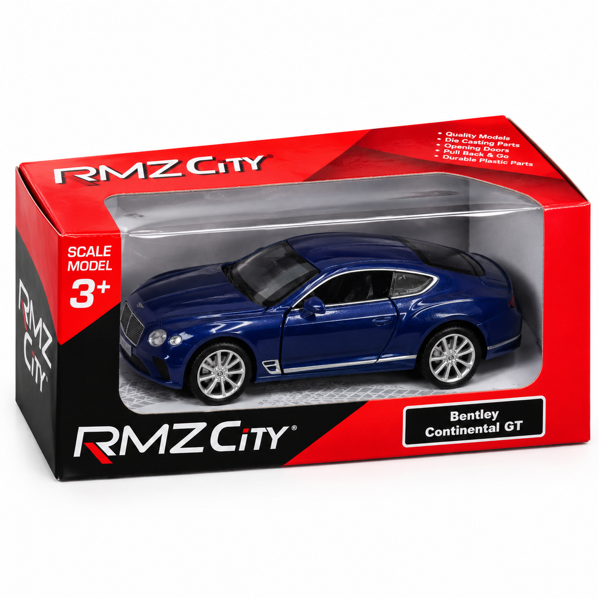 RMZ City Blue Bentley Continental GT Die-Cast Model Car