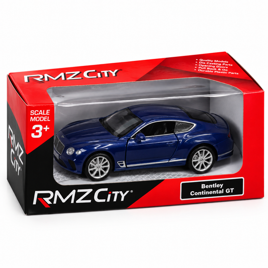 RMZ City Blue Bentley Continental GT Die-Cast Model Car