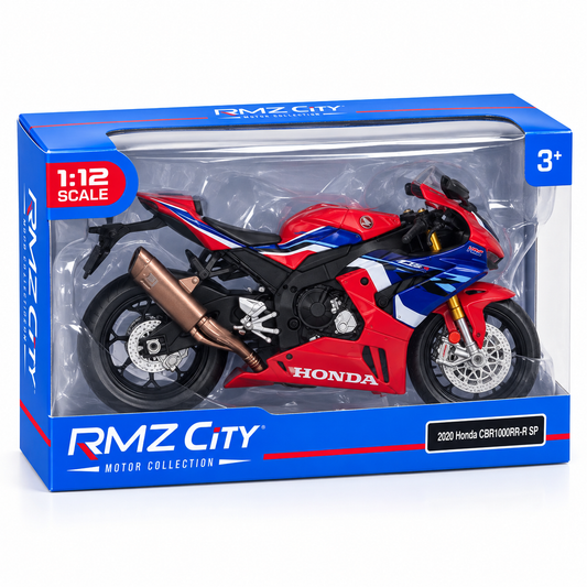 Honda CBR1000RR-R SP 1:12 Scale Model Sports Bike – Red, Blue & White Edition