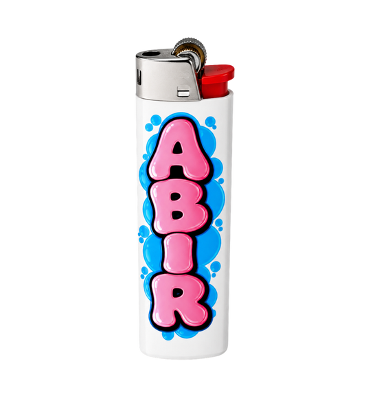 Custom Name Bubble Front Full Wrap Edition Lighter | Gift Craft
