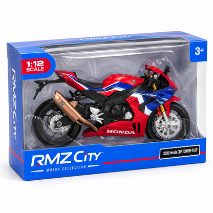 Honda CBR1000RR-R SP 1:12 Scale Die-Cast Sports Bike Model – Red & Blue