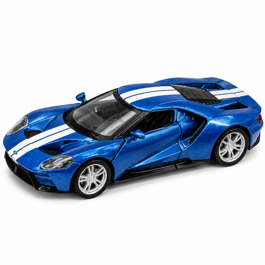 RMZ City Ford GT Blue Die-Cast Model Sports Car