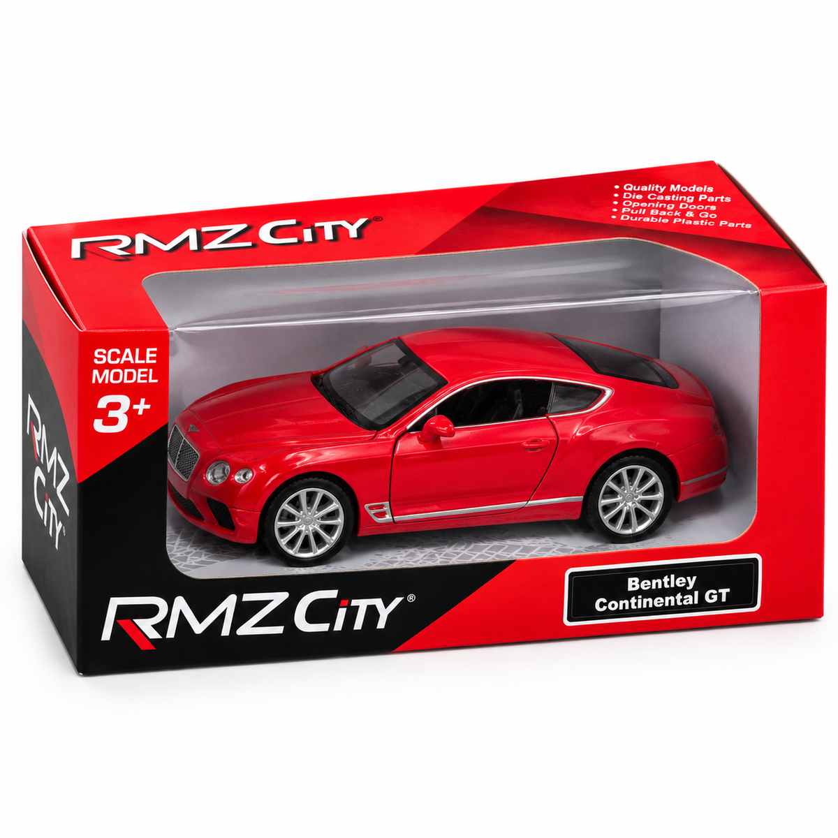 Red Bentley Continental GT Die-Cast Model Car – RMZ City