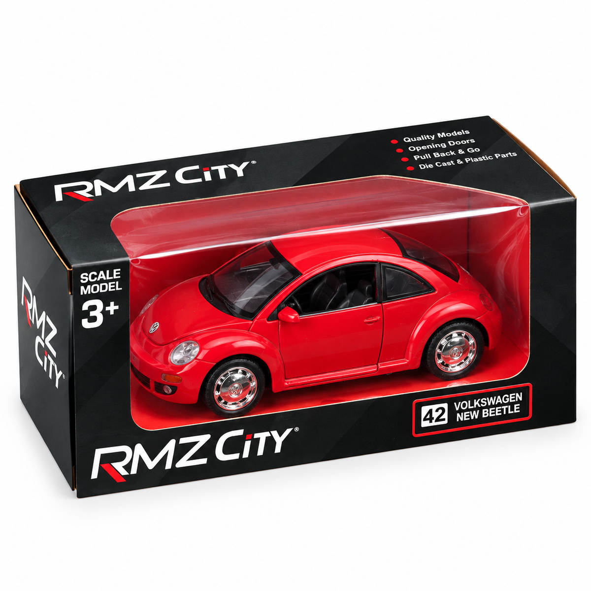 Red Volkswagen Beetle Die-Cast Model Car – RMZ City