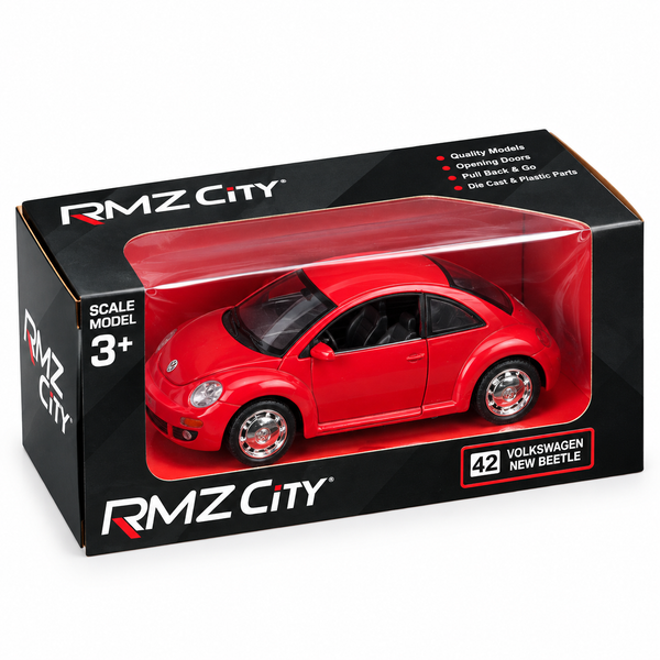 Red Volkswagen Beetle Die-Cast Model Car – RMZ City