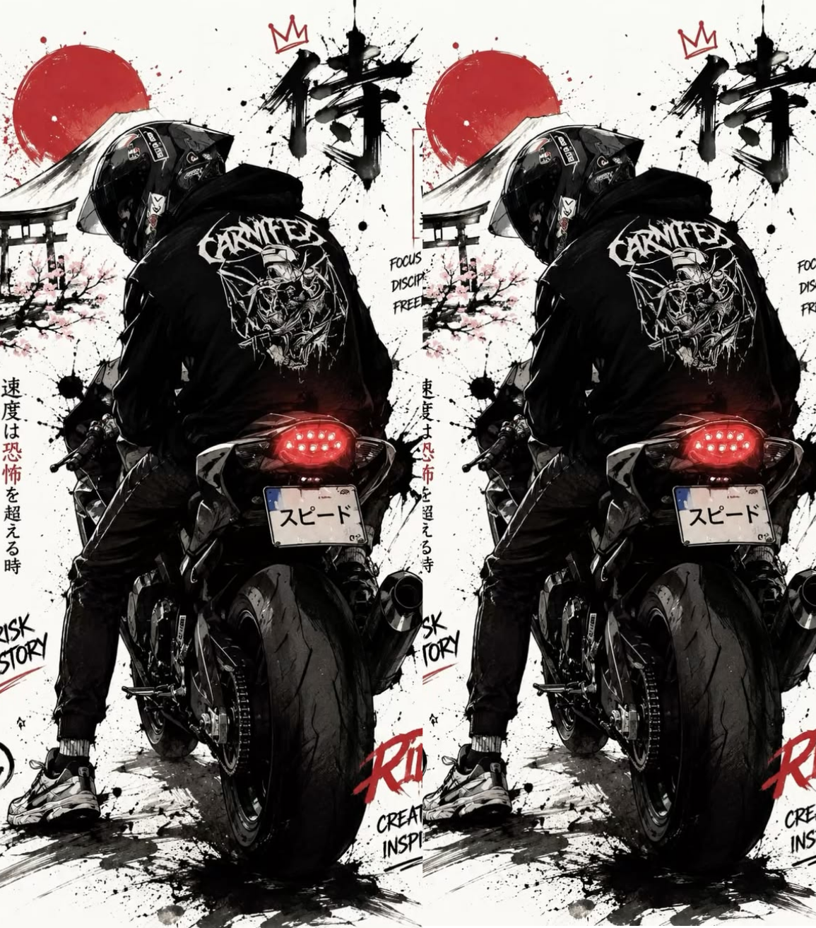 Biker Dual-Side Edition Lighter | Gift Craft