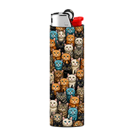 Colorful Cat Full Wrap Edition Lighter | Gift Craft