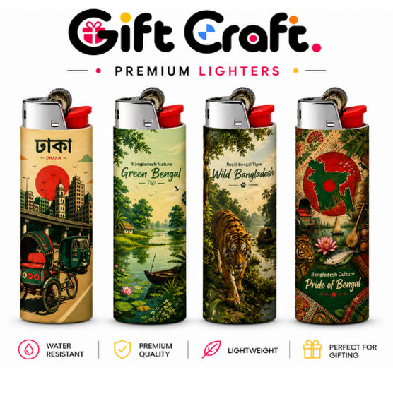 Bangladesh Heritage Lighter Pack | 4-Piece Set | Gift Craft BD